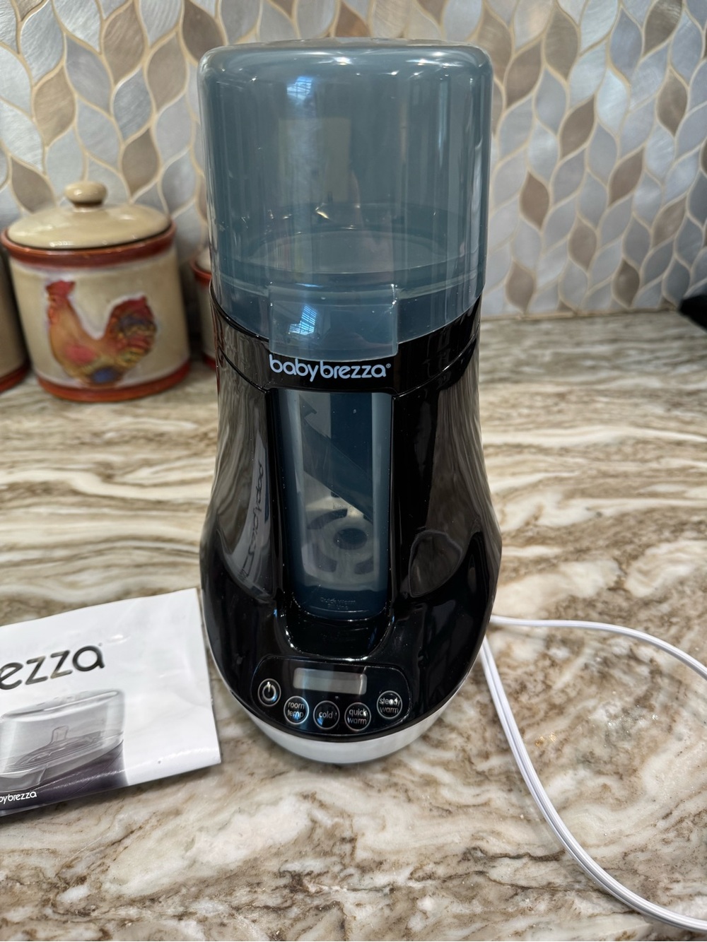 babybrezza Black and Gray Baby Bottle Sterilizer & Warmer